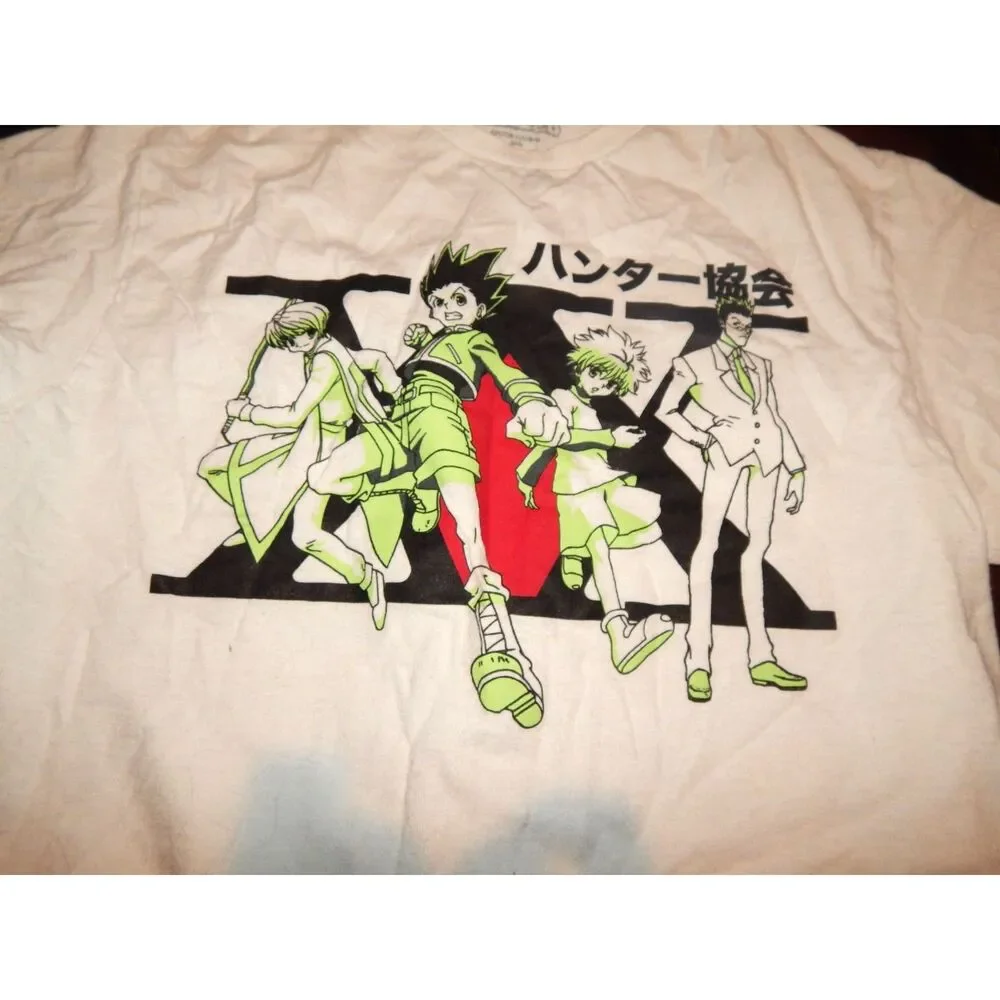 HUNTER X HUNTER unisex medium 38/40 white graphic short sleeve t-shirt - Picture 2 of 4